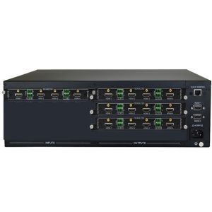 China Modular 4x12 Video Matrix Switcher With IR Ethernet RS232 Control wholesale