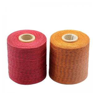 China 240 Colors 150D 100% Polyester Sewing Flat Waxed Thread for Leather Patterned wholesale