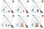 Soft Rain Head Telescopic Trigger Wand With Multiple Spray Angle