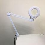 magnifying lamp clamp base white body led light source magnification and