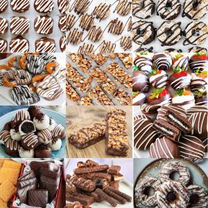 Automatic zigzag chocolate decorator machine