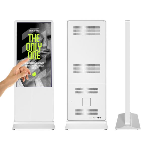 Quality 55 inch Stand alone mp4 player touch screen tablet built in printer wifi self service kiosk touch screen monitor for sale