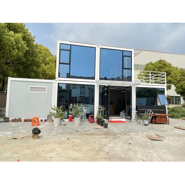 Modern Design Luxury Prefabricated Flat Pack Container Hotel Kitchens with 50/75/100mm Wave Sandwich Panel Walls