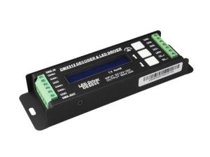 China 5000HZ DC12V - 24V DMX LED Controller , 4 Channel Decoder For RGBW LED Strip on sale