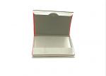 PU Leather Cover On Metal Frame Business Card Holder With Classic Design