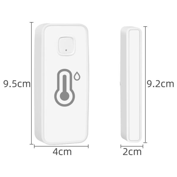 Tuya Smart Wireless Door Window Sensor Home Alarm System Temperature Humidity