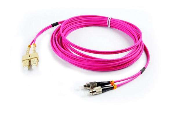 3.0mm Diameter Fiber Optic Patch Cord Gigabit Multimode Duplex SC - SC Patch
