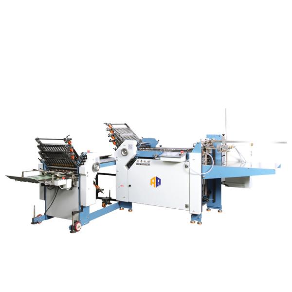 Cross Fold Automatic Paper Folding Machine 380V For Booklet Making