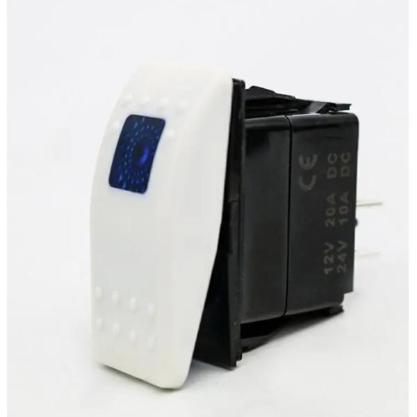 12V 24V Illuminated Blue Led Light Symbol Waterproof Laser On/Off Boat Rocker Switch For Car Boat Marine RV