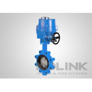 China Electric Actuated Butterfly Valve DN50-DN1200 Class150 PN16 on sale