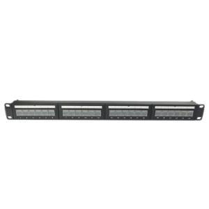 China 1U 24 Port Keystone Unshielded Patch Panel Keystone RJ45 DustProof on sale