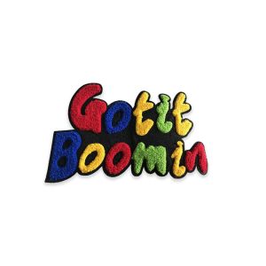 China Letters Logo Chenille Embroidery Patch Stick On For Baseball Uniform​ wholesale