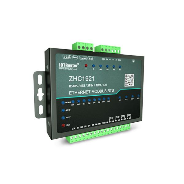Quality 4DO 4AI Modbus TCP Ethernet Digital IO Controller for sale