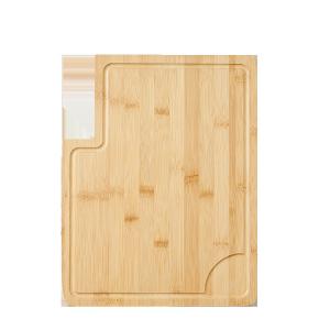 China Extra Large Organic Bamboo Butcher Block Cutting Board With Knife Holder And Groove on sale