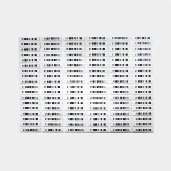 Scannable Perforated Plastic Barcode Security Label Compatible With Barcode