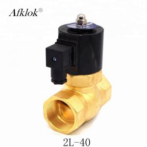 China 2 Way High Temperature 1-1/2 inch Hot Water Solenoid Valve DC 24V wholesale