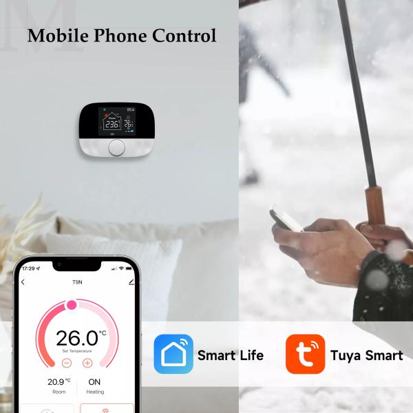 Glomarket Tuya Wifi Smart Thermostat Electric Floor Heating Programmable 433mhz Thermostat