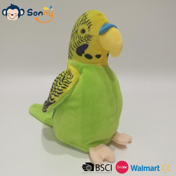 Quality Voice Recording & Repeating and Wings Flapping Plush Parrot for sale
