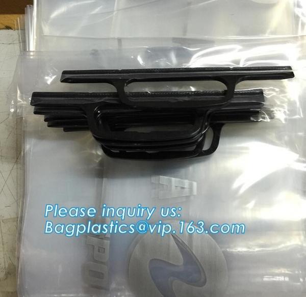 Hooking Plastic Bag For Clothing Clear PVC Pouch With Slide or Self Sealing Zipper,bag for swimwear pvc bag with hook fo