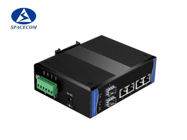Quality Fast Ethernet Industrial switch 4x10/100Base-T + 2x100Base-X SFP for sale