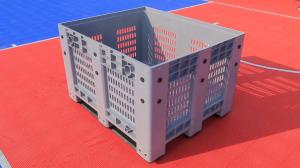 China Big Bulk Container, large Plastic Pallet Box Container with Lid / Cover &amp; wheels or without wholesale