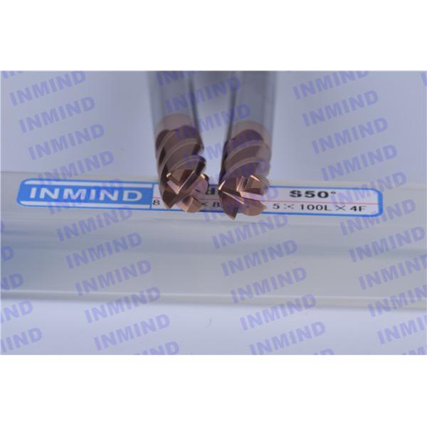 Dia 12 mm / 10 mm AlTiN Coating R1.5 Corner Rounding Cutter , Radius Cutter Mill