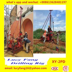 China Made Portable Geotechnical Core Drilling Rig XY-2PD wth HQ accessories and SPT