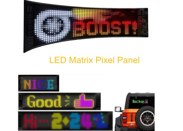 App Control Sign Advertising Rear Window Digital Display with 192x898mm LED Soft