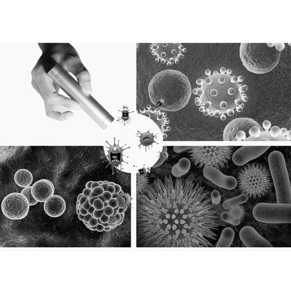 Flashlight Sterilizer Disinfection UVC LED Lamp Ultra Violet Torch Portable Power Bank