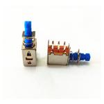 7.7x13x24.4mm Input Output Connectors Tact Switch With Elastic , Dip Type
