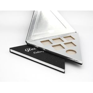 China Eco Friendly Triangle Eyeshadow Palette Special Shaped With Magnetic Closure wholesale