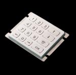 Atm Vandal Proof Keyboard , 4 * 4 Matrix Type Cash Machine Number Pad