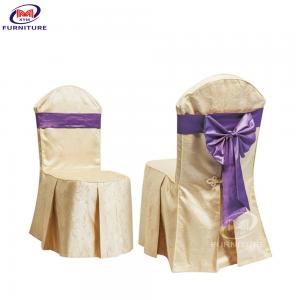 China Hotel Banquet Dining Chair Cloth Elastic Cover And Sashes Wedding Decoration wholesale