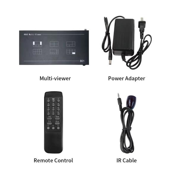 BIT-MV-4K60-801 4K60 8-Image Multi-viewer with 8 Input 1 Output and Seamless Switch for Professional Video Walls