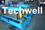 Wave Tile / Color Steel Tile Roll Forming Machine With Touch Screen PLC Control