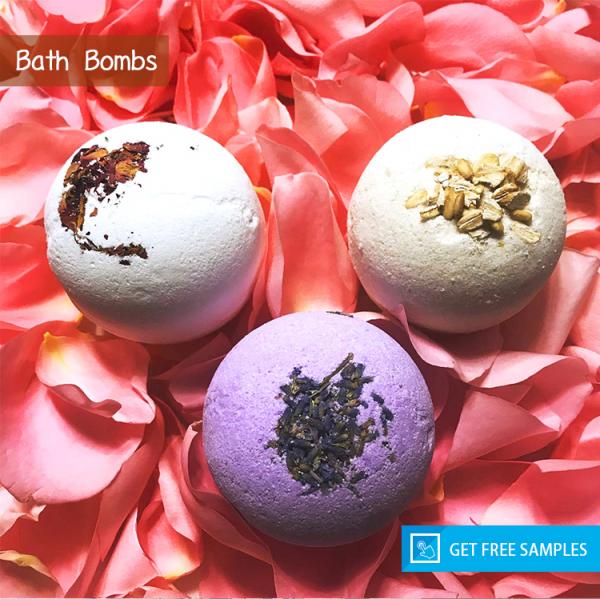 80g 100g Hemp Fizzy Bath Bombs Gift Set Floating Bubble For Muscle Relaxant