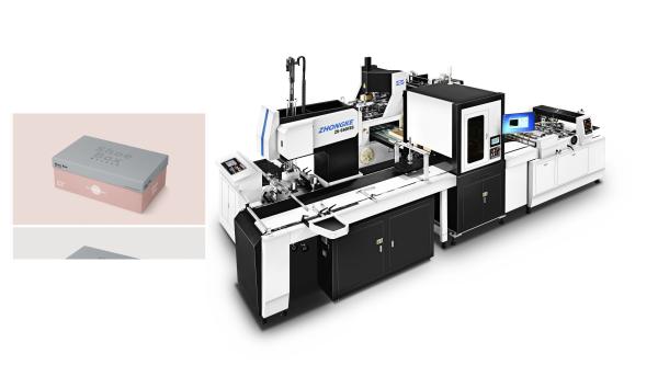 Quality High Precision Automatic Paper Box Making Machine With PLC Control for sale