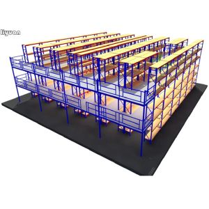 Powder Coated Mezzanine Racking System Multi - Level Steel Structure Shelves
