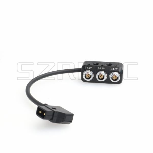 Quality D Tap To 3 Way RS Port Camera 3 Pin Power Splitter Kit for ARRI RED Camera Accessories for sale