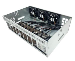 China 8gpu Mining Rig Frame New Eth Crypto Mining Rack For Rtx Gtx Graphics Card on sale