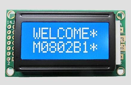 Quality 8*2 Character LCD Display Module Monochrome LCD Module Parallel Negative White 5v for sale