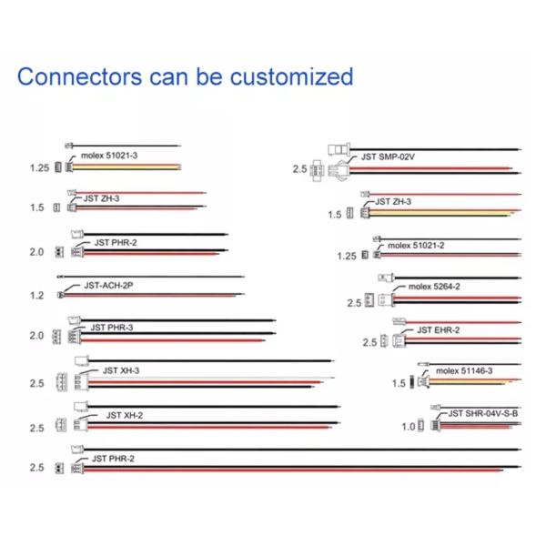 OEM ODM lifepo4 lithium battery3.7V 7.4V 11.1V 12V 150mah 280mah 600mah 5000mah 20000mah lithium battery packs