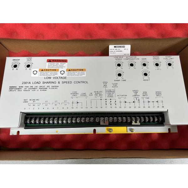 9907-018 Woodward Load Sharing And Speed Control