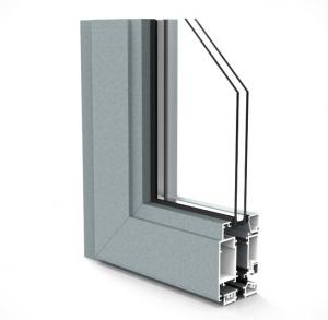 China Large Wall Thickness External Aluminum Swing Doors Waterproof Heat Insulation on sale