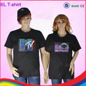 China party must-have flashing rock t-shirt/ woman t-shirt/ man t-shirt with different design wholesale