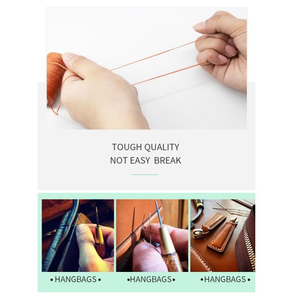 1mm Waxed Thread Cord for Leather Crafting and Knitting Essentials 150D Yarn Count