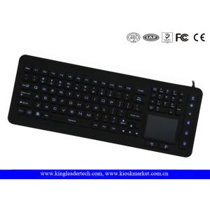 Fully Sealed Cleanable Backlight Silicone Keyboard With Integrated Touchpad