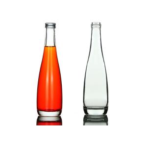 China 330ml 500ml Glass Whiskey Bottle / Elegant Clear Glass Wine Bottles wholesale