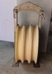 Transmission Line Stringing Tools 3 Wheel Nylon Stringing Pulley Block for Twin