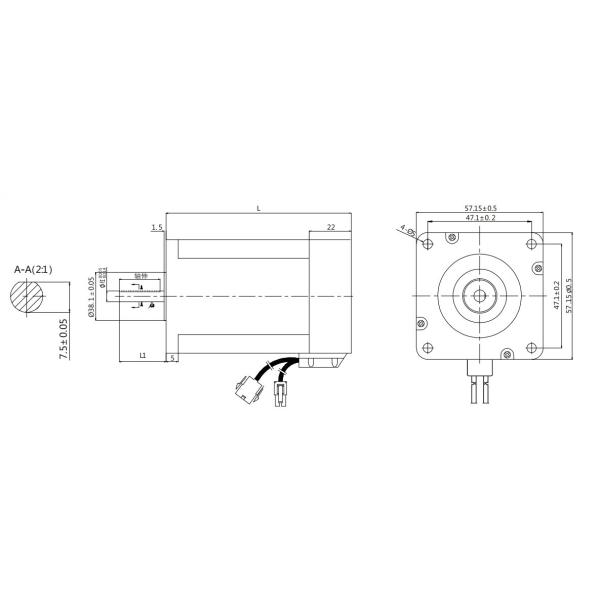 NEMA23 57mm 2phase closed loop stepper motor